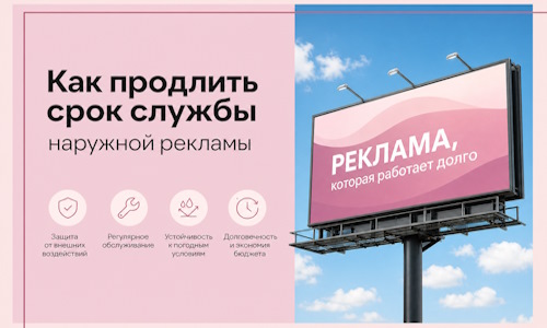 Как продлить срок службы наружной рекламы в  Глазове