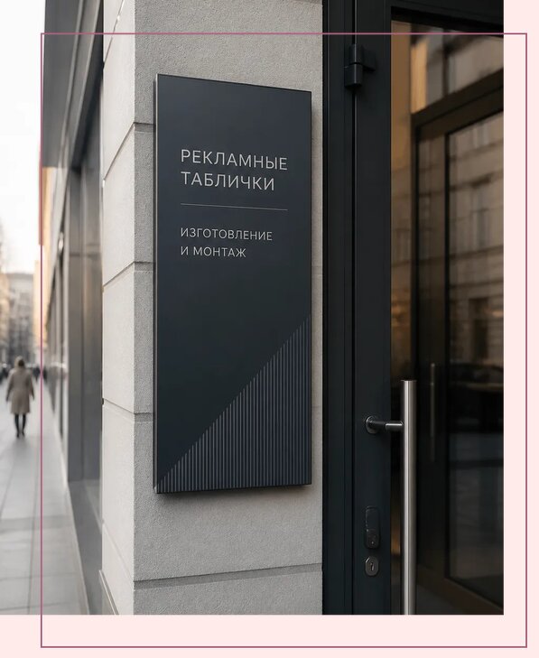 Рекламные таблички в Глазове по цене от 4591 р. | Аванза-Глз